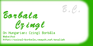 borbala czingl business card