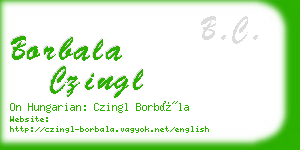 borbala czingl business card